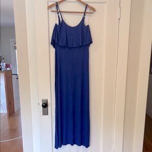 Lulu's Blue Sleeveless Maxi Sundress - s